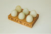 Half Dozen Oak Egg Rack 