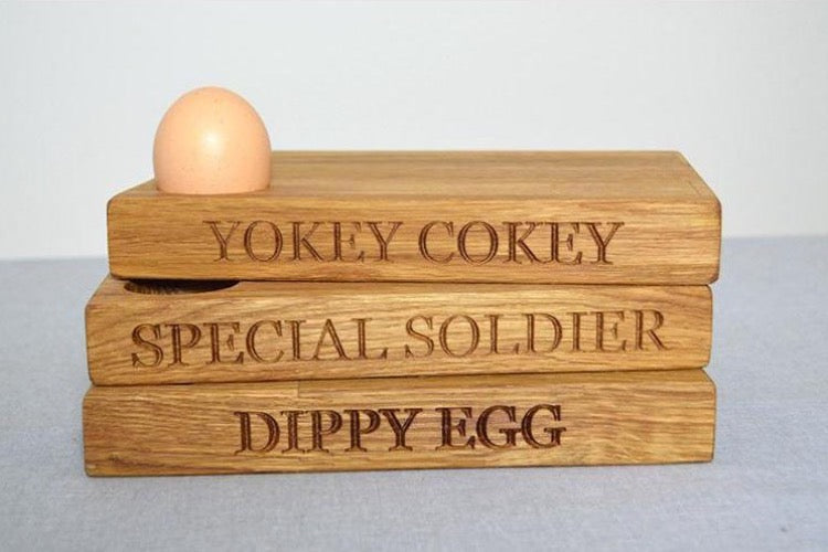 Egg Platter - Oak Dippy Egg Board
