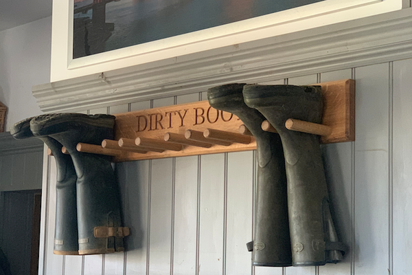 Wall Hanging Welly Boot Rack